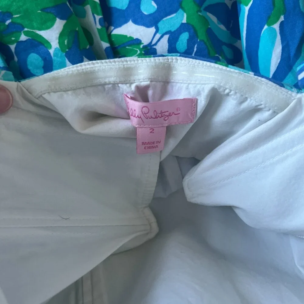 Lilly Pulitzer Bee In Your Bonnet Strapless Dress, Size 2 - Picture 9 of 13